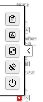 The 'Off' button in the TRE tools side tab.  You may need to click on the ">" chevron tab on the left of the TRE window to see this