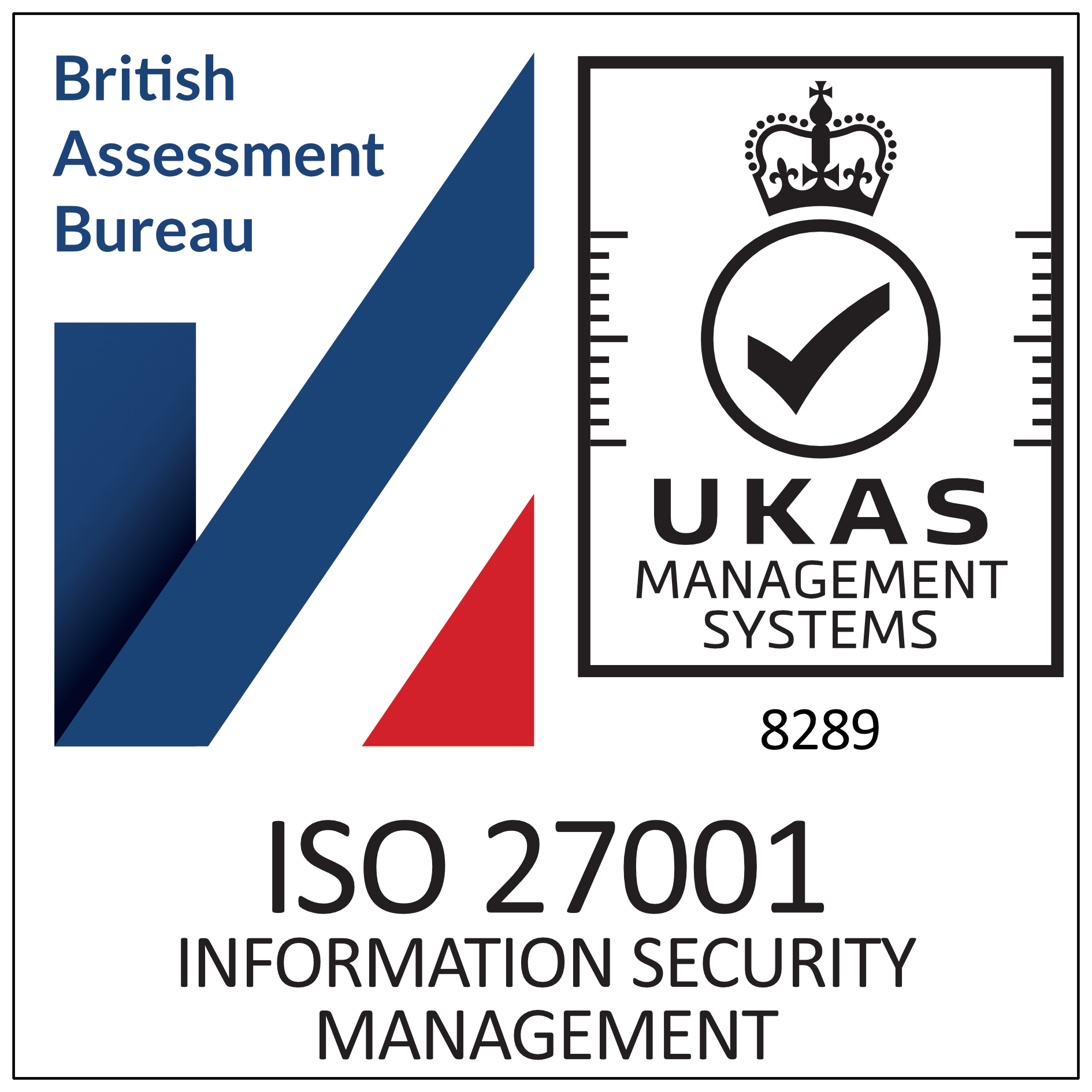ISO/IEC 27001:2022 badge